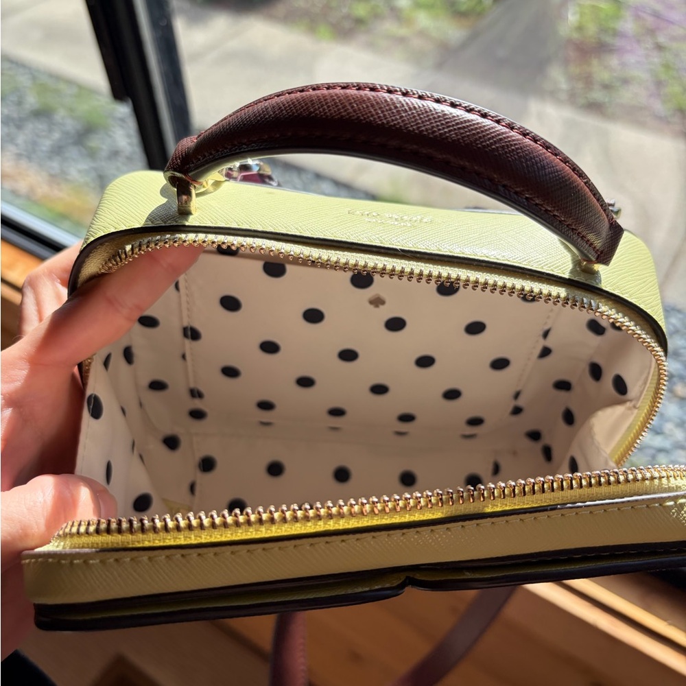 Kate Spade Lavender Mini Bag with Brown Strap - Picture 5 of 5